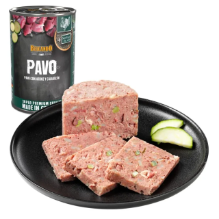 Lata de Pavo con Arroz y Calabacin para Perros Junior Belcando 400gr