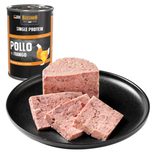 Lata de Pollo Single Protein para Perros Belcando 400gr
