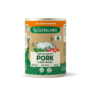 Wild Balance Lata Filosofia BARF Cerdo y Verduras 400gr