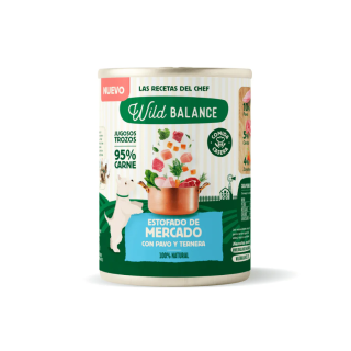 Wild Balance Lata Filosofia BARF Estofado de Mercado con Pavo y Ternera 400gr