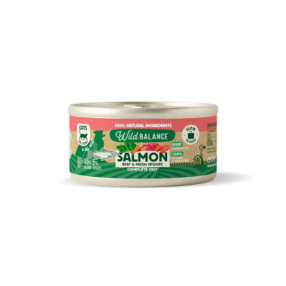Wild Balance Lata Filosofia BARF para Gatos Salmon y Ternera 120gr