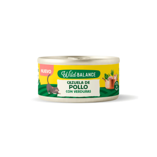 Wild Balance Lata Filosofia BARF para Gatos Pollo y Verduras 80gr