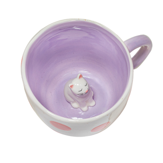 Taza con Gato en el Interior