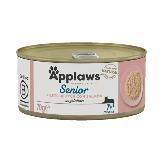 Applaws Gato Lata Senior Atún Y Salmon en Gelatina 70gr