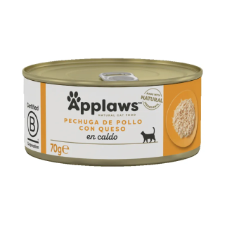 Applaws Gato Lata Pechuga de Pollo con Queso en Caldo 70gr