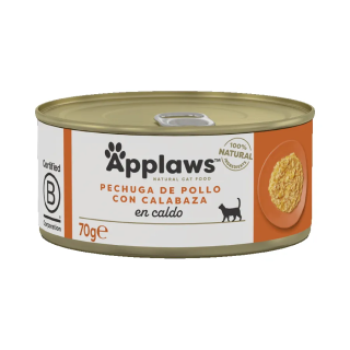 Applaws Gato Lata Pechuga de Pollo con Calabaza en Caldo en 70gr