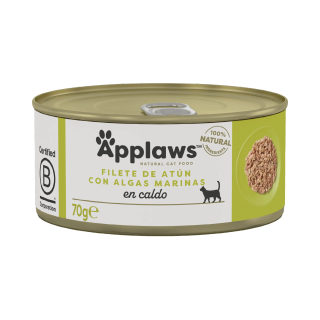 Applaws Gato Lata Filete de Atun con Algas Marinas en Caldo