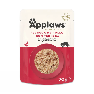 Applaws Gato Pouch Pechuga de Pollo con Ternera en Gelatina 70gr