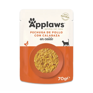 Applaws Gato Pouch Pechuga de Pollo con Calabaza en Caldo 70gr