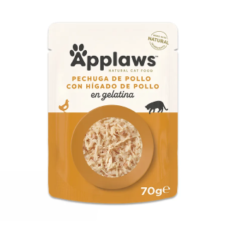 Applaws Gato Pouch Pechuga de Pollo con Higado en Gelatina 70gr