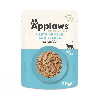 Applaws Gato Pouch Filetes de Atun con Besugo en Caldo 70gr
