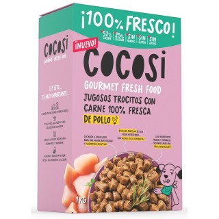 Cocosi Semihumedo Trocitos con Pôllo para Perros 1Kg