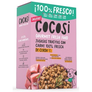 Cocosi Semihumedo Trocitos con Cerdo para Perros 1Kg