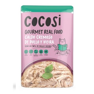 Cocosi Guiso Cremoso de Pollo y Vieira para Gatos 40gr