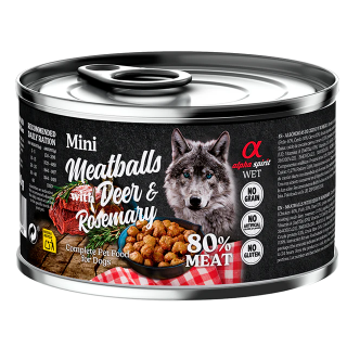Alpha Spirit Albondigas Perro Ciervo y Romero 200gr