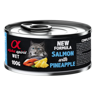 Alpha Spirit Lata Paté de Salmon con Piña para Gatos 100gr