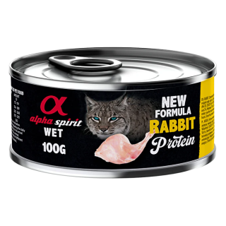 Alpha Spirit Lata Paté de Conejo para Gatos 100gr