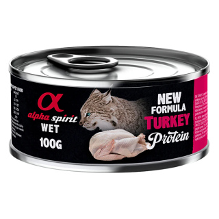Alpha Spirit Lata Paté de Pavo para Gatos 100gr