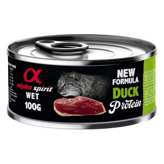 Alpha Spirit Lata Paté de Pato para Gatos 100gr