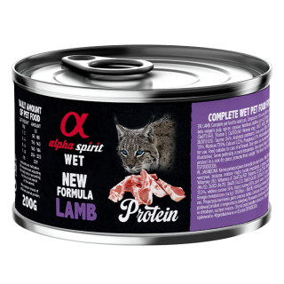 Alpha Spirit Lata Paté de Cordero para Gatos 200gr