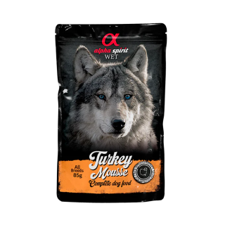 Alpha Spirit Mousse de Pavo para Perros 85gr