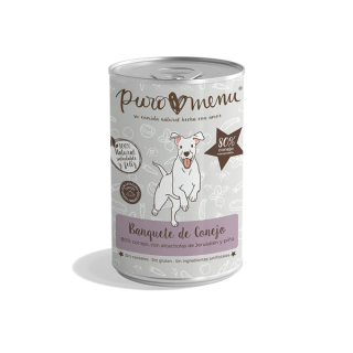 Puro Menu Lata Banquete de Conejo para Perros 400gr