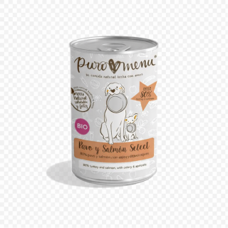 Puro Menu Lata Pavo y Salmon Select Bio para Perros 400gr