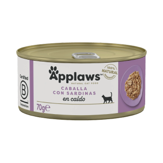 Applaws Gato Lata Caballa y Sardina en Caldo 70gr
