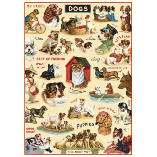 Póster 50x70 cm Vintage Dogs