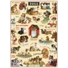 Póster 50x70 cm Vintage Dogs