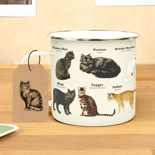 Taza Esmaltada Razas de Gatos