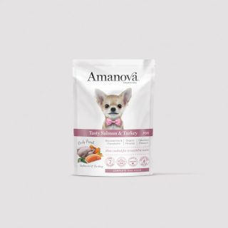 Amanova Humeda Adulto Pouch Salmon y Pavo 300gr