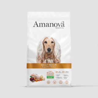 Amanova Pienso Perro Adulto Mediano Pollo y Quinoa 2Kg