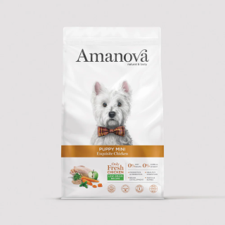 Amanova Pienso Perro Cachorro Mini Pollo y Quinoa 2Kg