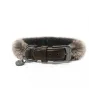 Collar para Perros Prague con Pelo Extraible Marron