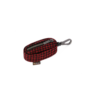 Portabolsitas de cacas - Houndstooth Red/Black