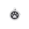 Placa Personalizable Huella Negra con Piedras