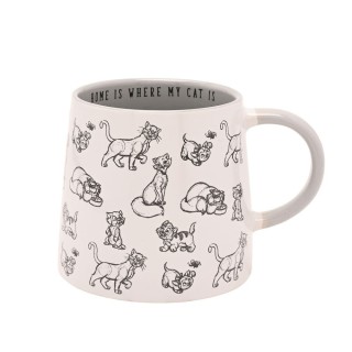 Taza "Home is where my cat is"