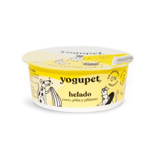 Helado Yogupet Coco, Piña y plátano 110gr