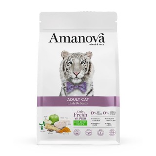 Amanova Pienso Gato Pescado blanco y Quinoa 1,5Kg