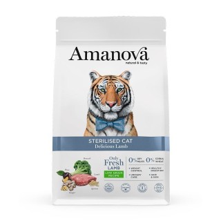 Amanova Pienso Gato esterilizado Cordero y Quinoa 1,5Kg