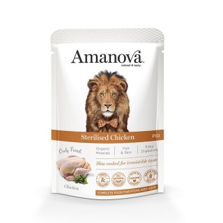 Amanova Humeda Adulto esterilizado Pollo 85gr