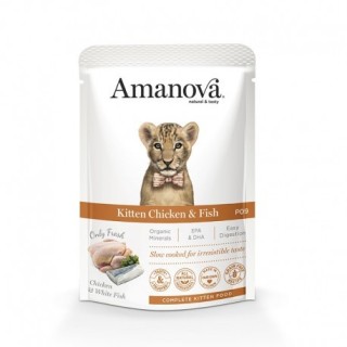 Amanova Humeda Gatito Pollo y Pescado 85gr