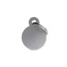 Placa Personalizable Circulo Pequeño Aluminio Gris