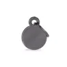 Placa Personalizable Circulo Pequeño Laton Negro