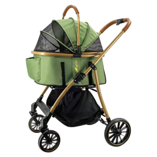 Carrito de transporte para Mascotas Verde