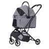 Carrito de transporte para Mascotas Gris