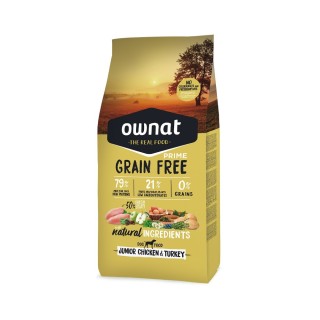 Pienso Ownat Grain Free Prime Junior Pollo y Pavo 3Kg