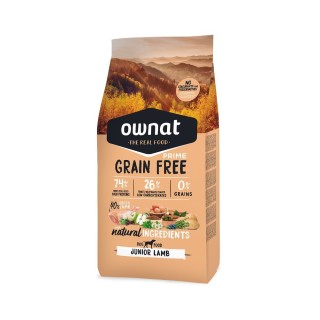 Pienso Ownat Grain Free Prime Junior Cordero 3Kg