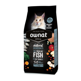 Pienso Ownat Ultra para Gatos Mature Sterilized Pescado 3Kg